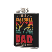 Flasques Meilleur papa de baseball (Gauche)