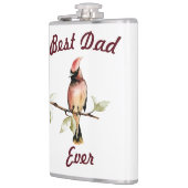 Flasques Meilleur Papa Ever Flask Cardinal Rouge (Gauche)