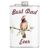 Flasques Meilleur Papa Ever Flask Cardinal Rouge (Devant)
