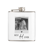 Flasques Meilleur papa jamais minimaliste photo (Devant)