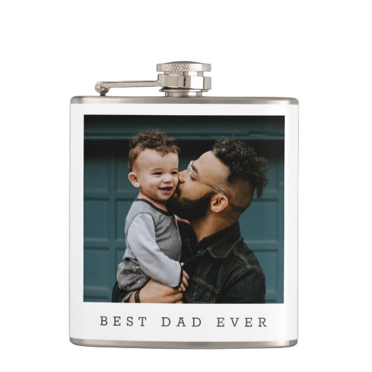 Flasques Meilleur papa jamais photo complète Fête des pères (Devant)