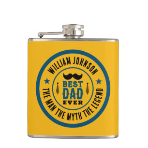 Flasques Meilleur papa jamais Vintage Western Pays Fête des