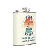 Flasques Meilleur Papa Par Par Custom Retro De Daughers Gol (Droite)