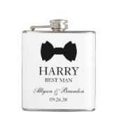 Flasques Meilleure Cravate Black Bow Homme (Devant)