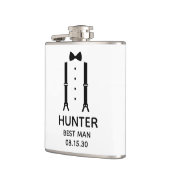 Flasques Meilleure Cravate Black Bow Homme (Gauche)