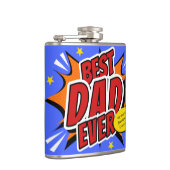 Flasques Meilleure Fête des pères de Superhero comique papa (Droite)