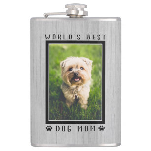 Flasques Meilleure Maman de Chien au Monde Empreintes de Pa