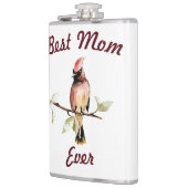 Flasques Meilleure maman Jamais Rouge Cardinal Flask (Gauche)