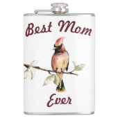 Flasques Meilleure maman Jamais Rouge Cardinal Flask (Devant)