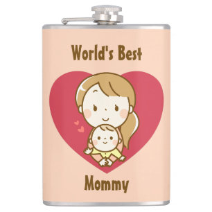 Flasques Meilleure maman mignonne Fête des Mères Kawaii Car