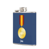 Flasques Meilleure médaille papa Broch Fête du Père (Gauche)