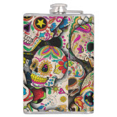 Flasques Meilleure vente Motif crâne sucre (Dos)