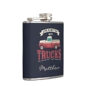 Flasques Meilleure Vie Avec Camions Drôle Conducteur Person (Droite)