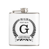 Flasques Meilleures initiales de l'homme (Devant)