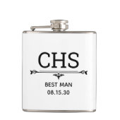 Flasques Meilleures initiales de l'homme (Devant)