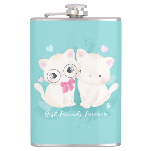 Flasques Meilleurs amis pour les chats (Devant)