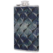 Flasques Mélange de carrés 3D avec un "verre fumé" vert fon (Gauche)