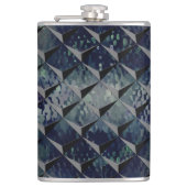 Flasques Mélange de carrés 3D avec un "verre fumé" vert fon (Devant)