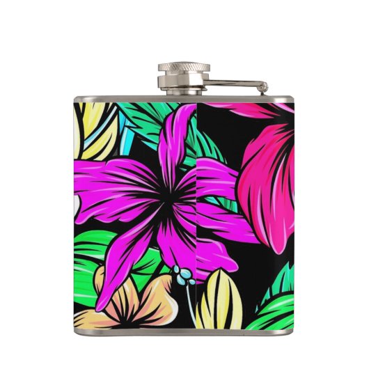 Flasques Mélange de fleurs tropicales Thunder_Cove (Dos)