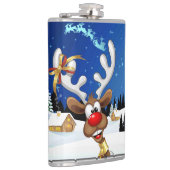 Flasques Mème de Noël drôle de renne qui regarde par-dessus (Droite)