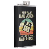 Flasques Mens Funny dad Jokes in dad-a-Base (Droite)