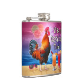 Flasques Mer tropicale de plage de coq de cocktails drôles (Droite)