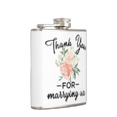 Flasques Merci officiel Mariage floral (Droite)