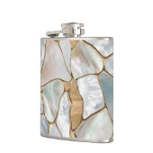 Flasques Mère de perle et de cellules d'or abstrait (Gauche)