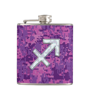 Flasques Mère du symbole Pearl Sagittarius Fuchsia Camo