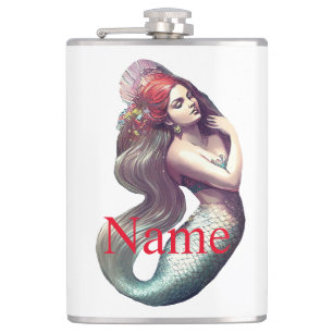 Flasques Mermaid Beauté de Redhead Thunder_Cove