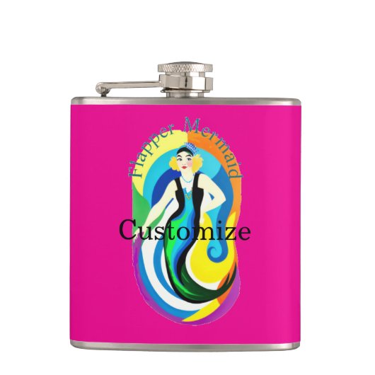 Flasques Mermaid Flapper Colorée Thunder_Cove (Devant)