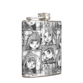 Flasques Mes poupées patchwork noires et blanches préférées (Droite)