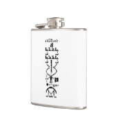 Flasques Message binaire Arecibo 1974 (Gauche)