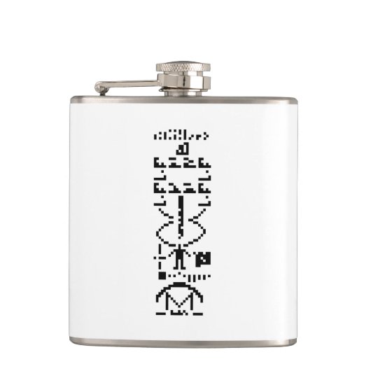 Flasques Message binaire Arecibo 1974 (Devant)