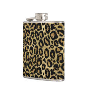 Flasques Metallic Leopard Vinyl Wrapped Flask (Gauche)