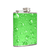 Flasques Métallic vert brillant Chutes Abstraites de pluie (Droite)