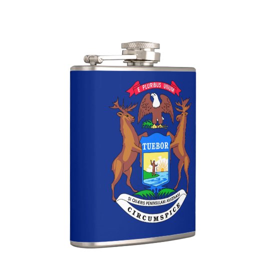 Flasques Michigan State Flag Design (Droite)