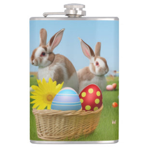 Flasques Mignonne lapin de Pâques pour une humeur positive
