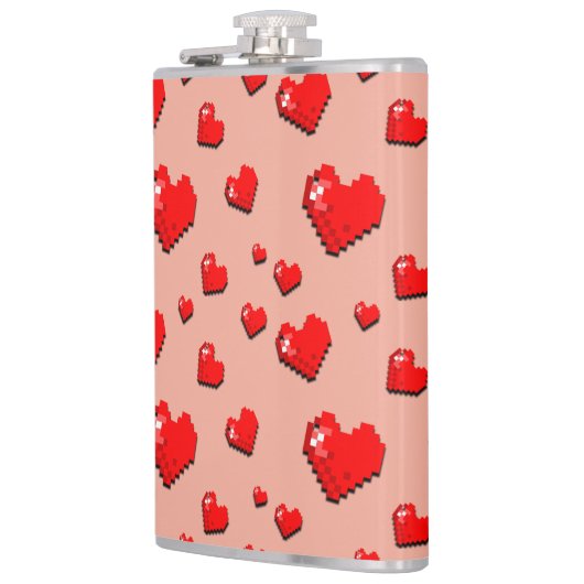 Flasques Mikitiez coeur rose selfloe june gemini (Gauche)