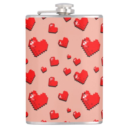 Flasques Mikitiez coeur rose selfloe june gemini (Devant)