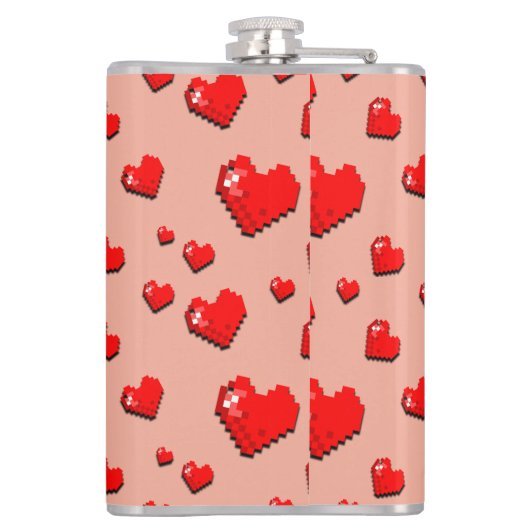 Flasques Mikitiez coeur rose selfloe june gemini (Dos)