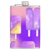 Flasques Mikitiez été arc-en-ciel popsicle or violet (Devant)