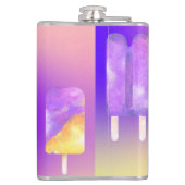 Flasques Mikitiez été arc-en-ciel popsicle or violet (Dos)