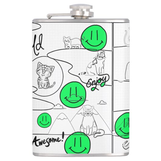 Flasques Mikitiez meow été fêter plage (Devant)