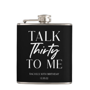 Flasques Minuscule Black Talk Trente To Me 30e anniversaire