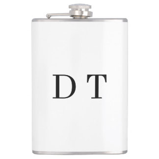 Flasques Miroir en platine gravé – Luxe ultra-propre