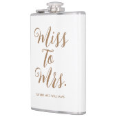 Flasques Miss to Mrs Réception de Mariage Moderne  (Gauche)