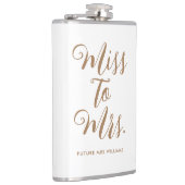 Flasques Miss to Mrs Réception de Mariage Moderne  (Droite)