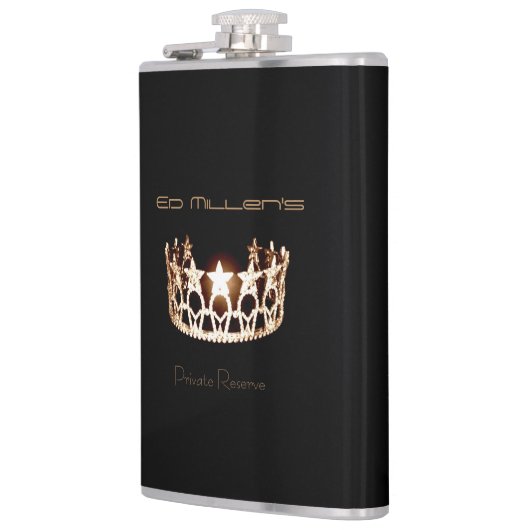 Flasques Miss USA style Crown Flask Nom personnalisé (Gauche)