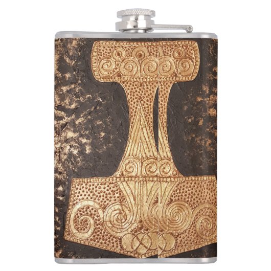 Flasques Mjolnir, marteau de Thor (Dos)